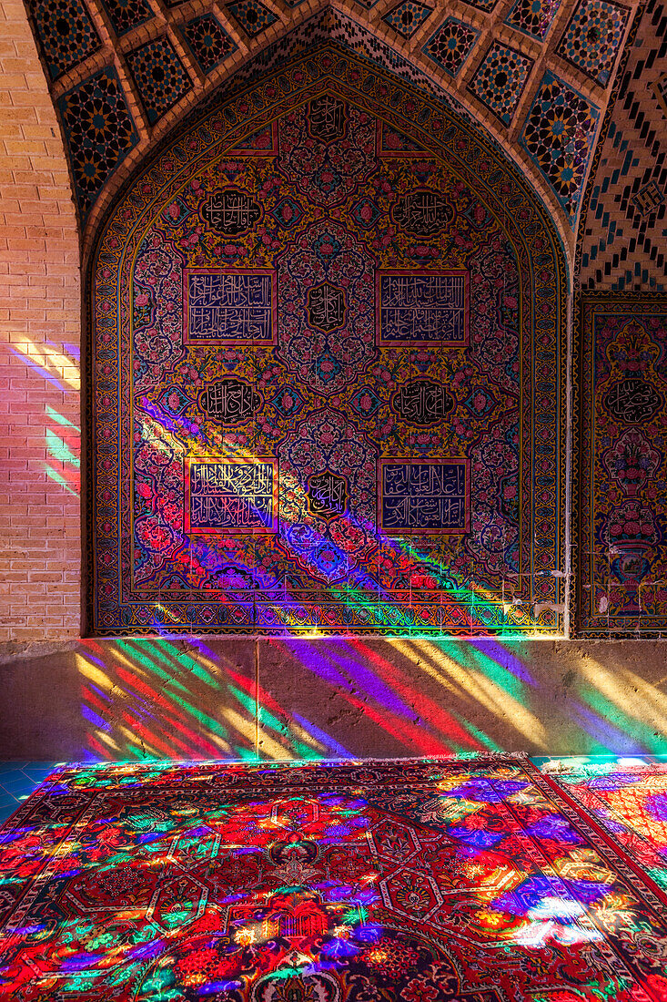 Central Iran, Shiraz, Nasir-Al Molk Mosque, Interior