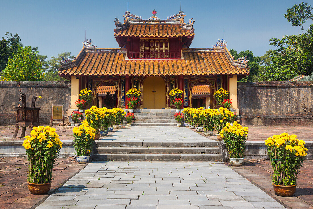 Vietnam, Hue. Grabanlage des Kaisers Minh Mang, erbaut 1820-1840