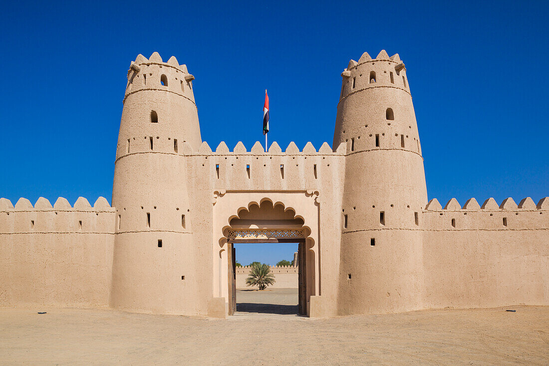 UAE, Al Ain. Al Jahili Fort, built in 1890