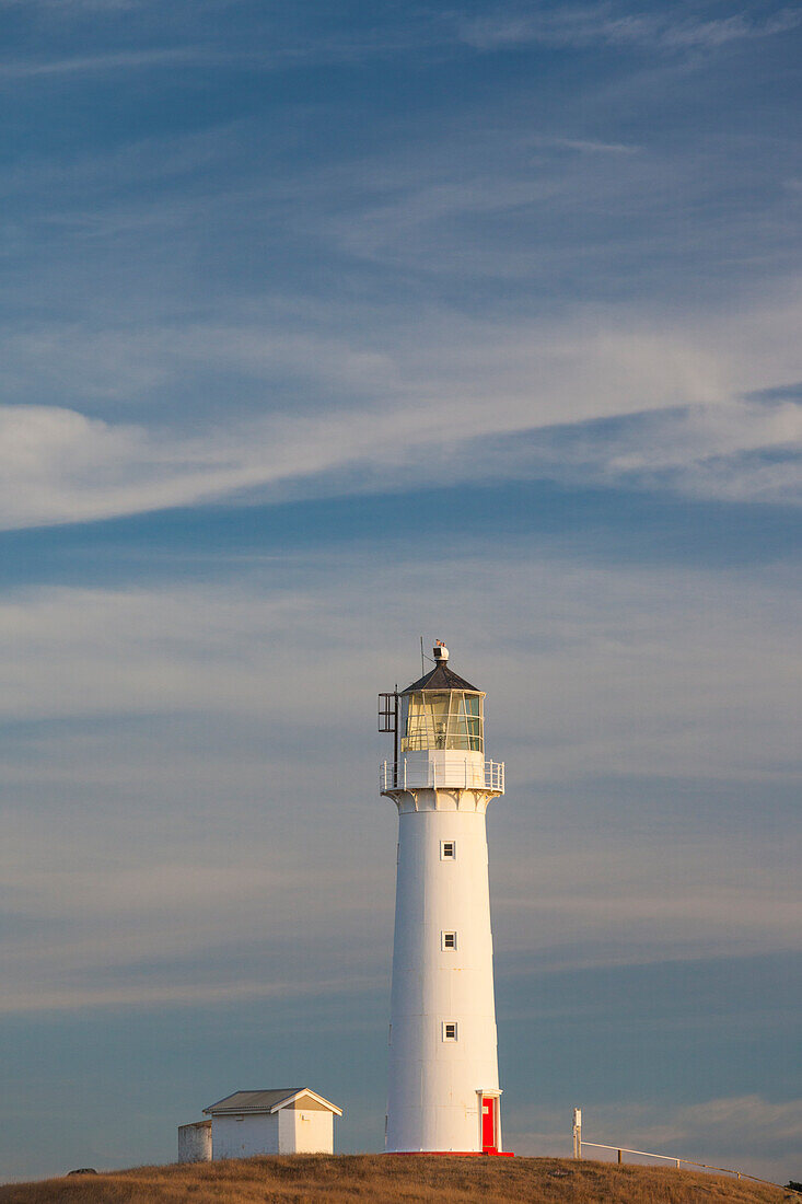 New Zealand, North Island, Pungarehu. Cape Egmont Lighthouse