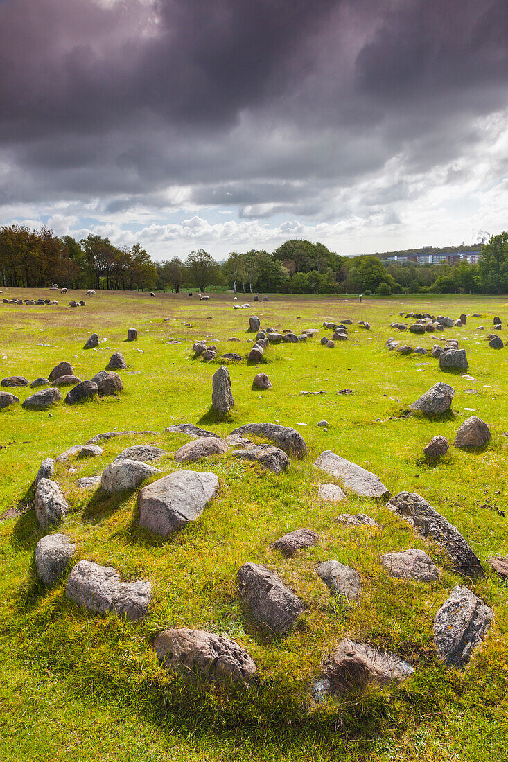 Dänemark, Jütland, Aalborg-Lindholm, Lindholm Hoje, Wikingerfriedhof