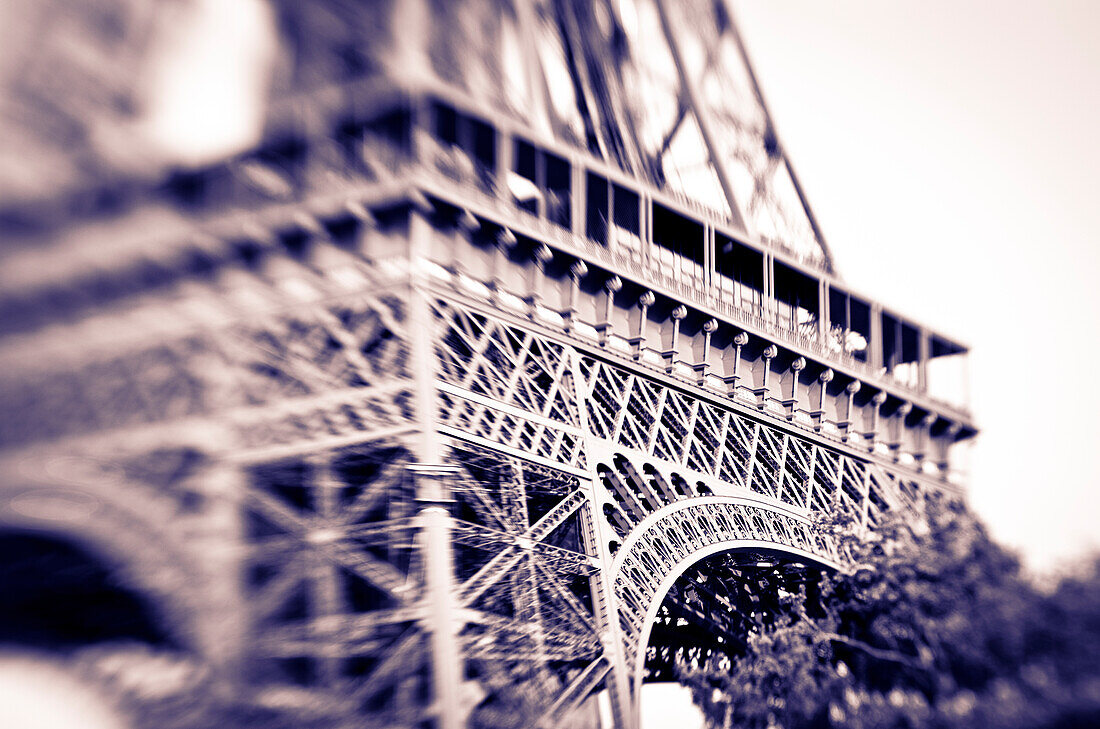 Detail des Eiffelturms. Paris, Frankreich