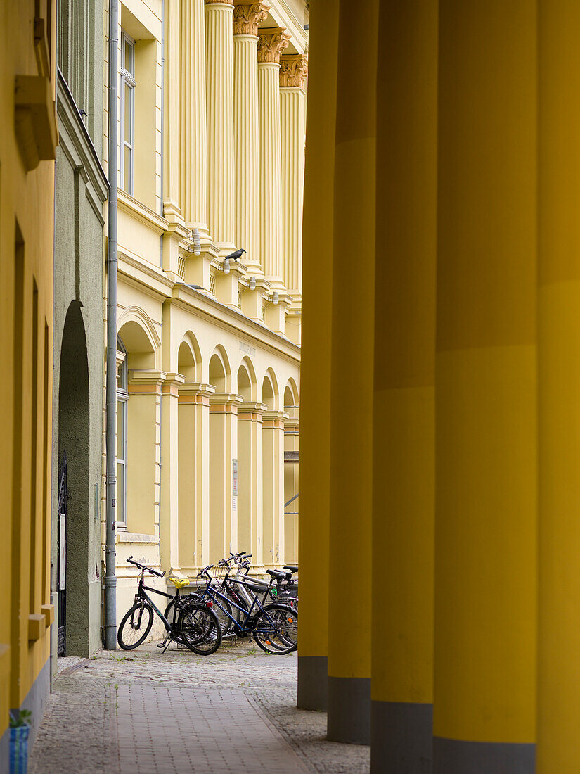 Buildings of the University of Rostock. City of Rostock at the coast of the German Baltic Sea. Germany, Mecklenburg-Western Pomerania