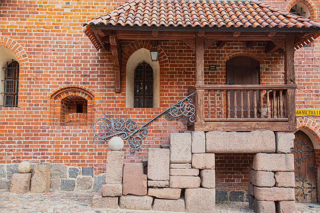 Doorway in Inner courtyard of Malbork Castle.