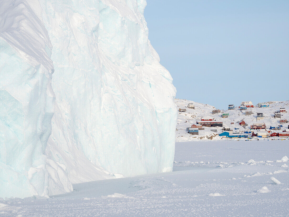 The traditional and remote Greenlandic Inuit village Kullorsuaq located at the Melville Bay, in the far north of West Greenland, Danish territory