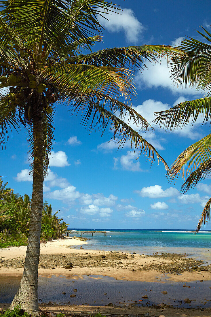 Historic Avana Harbor, Muri Lagoon, Rarotonga, Cook Islands, South Pacific (said to be the departure point for Maori migration to New Zealand circa 1350)