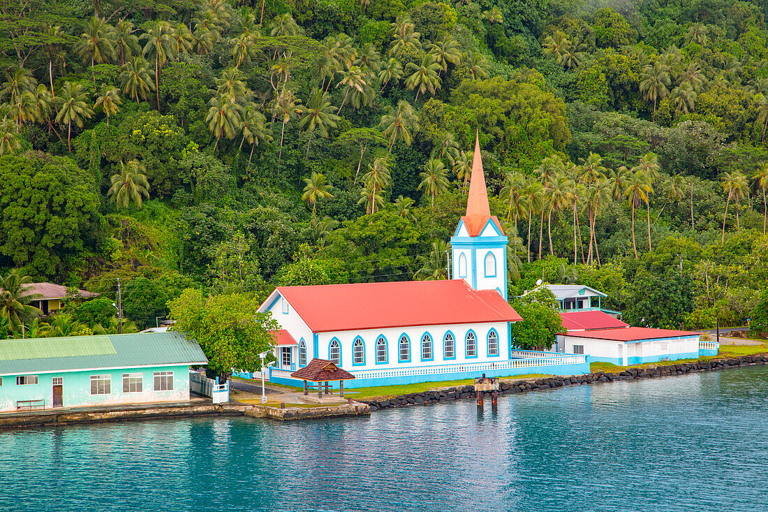 Kirche, Stadt Tiva, Tahaa, Französisch-Polynesien