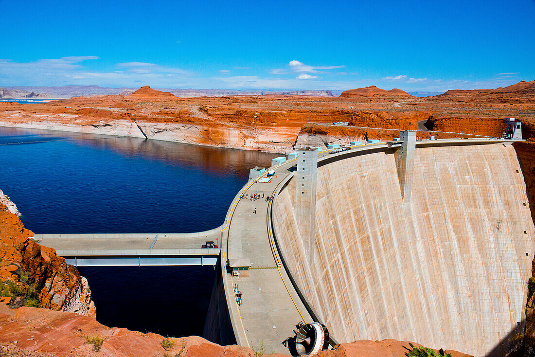USA, Arizona, Page, Glen Canyon Dam Removed turbine runner