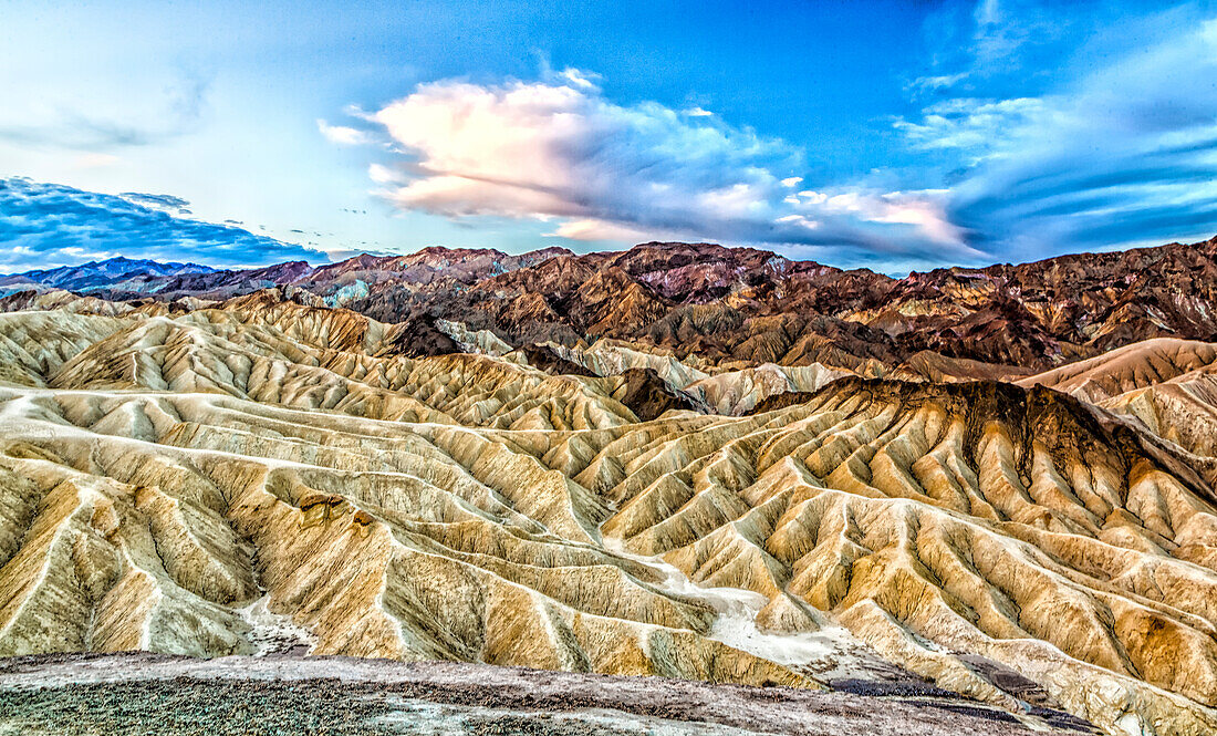 USA, California. Death Valley National Park, Zabriskie Point