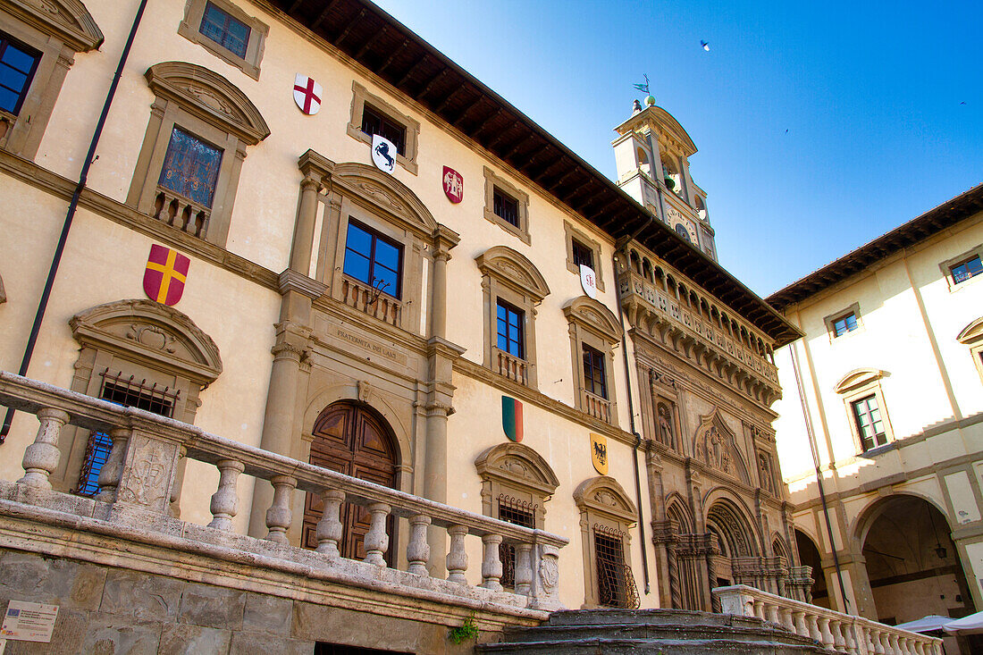 Palazzo della Fraternità dei Laici, Piazza Grande, Arezzo, Toskana, Italien