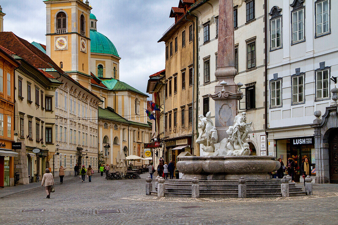 Altstadt von Ljubljana, Hauptstadt von Slowenien, Europa