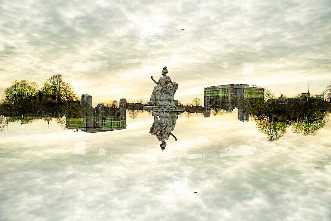 Statue of Queen Victoria in Kensington Gardens in London, United Kingdom.