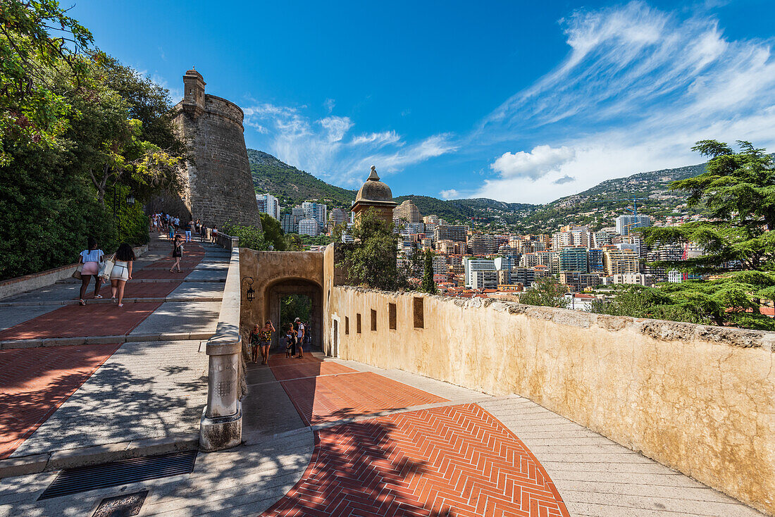 Stairway to the Prince's Palace in the Principality of Monaco