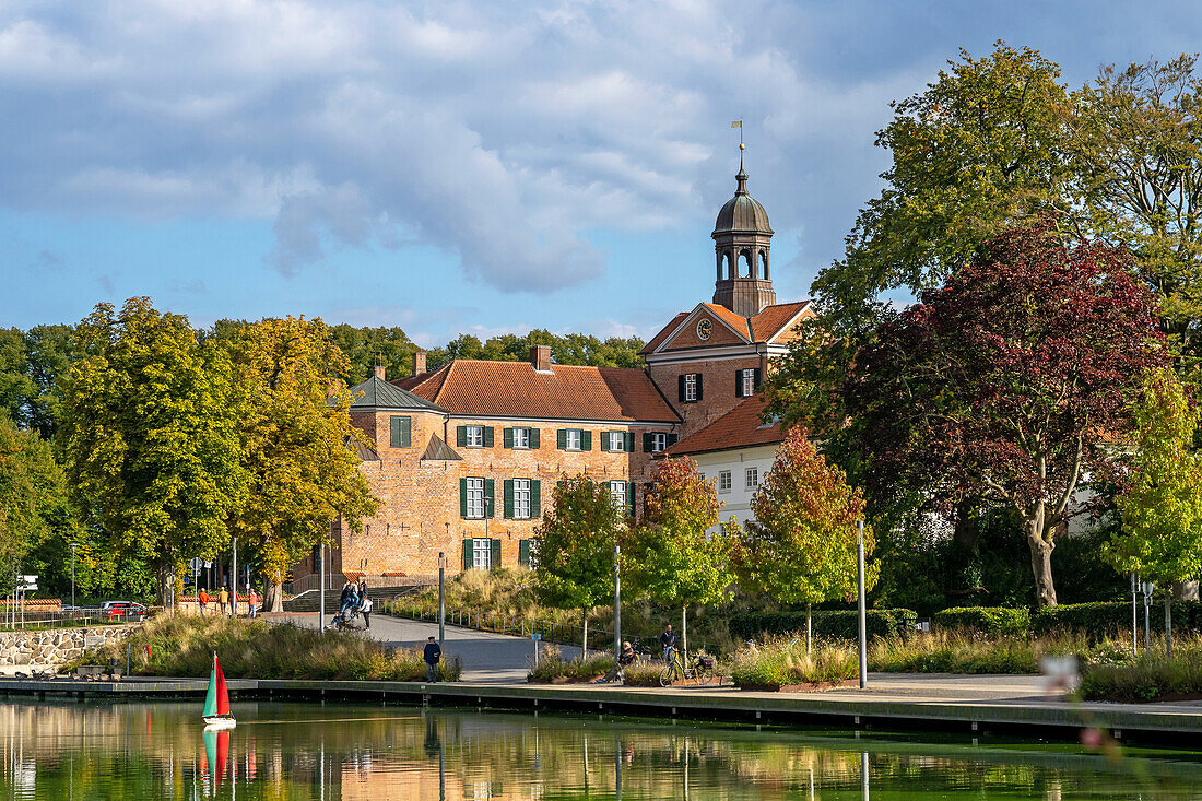 View of Eutin Castle, Eutin, Holstein Switzerland, Ostholstein, Schleswig-Holstein, Germany