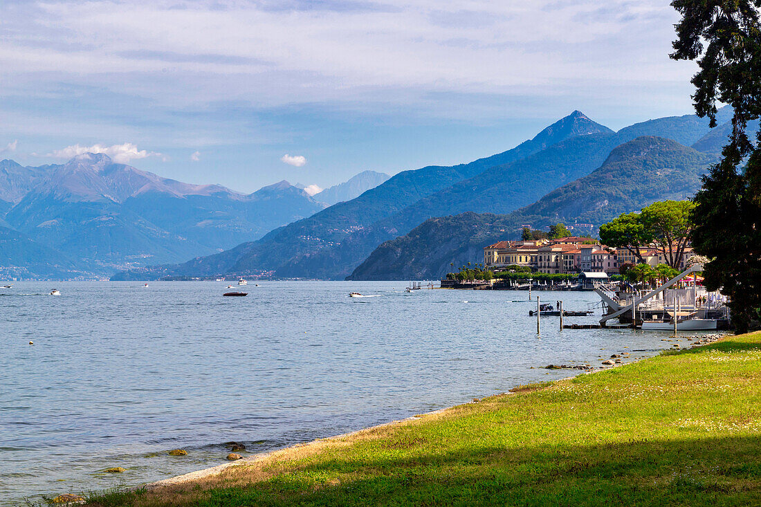 View of Bellagio from Villa Melzi, Bellagio, Como Lake, Lombardy, Italy