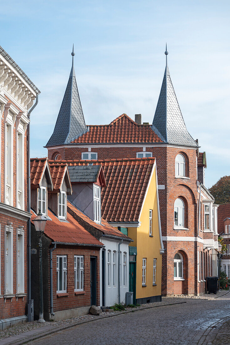 Altstadt von Ribe, älteste Stadt Dänemarks, Ribe, Süd Jütland, Dänemark