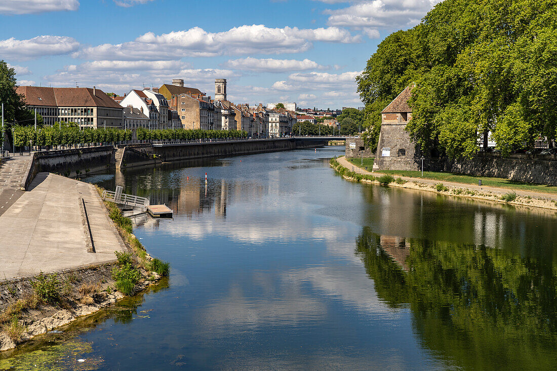On the Doubs River in Besancon, Bourgogne-Franche-Comté, France, Europe