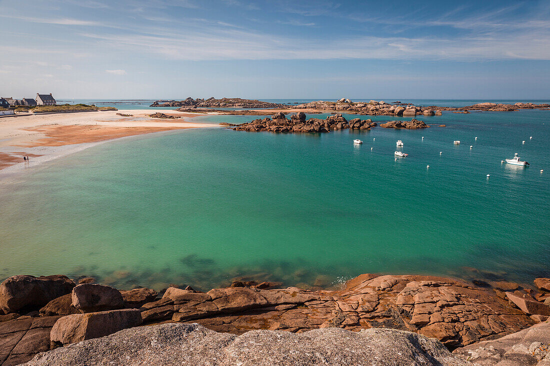 Greve Blanche in Tregastel, Cotes-d'Armor, Brittany, France