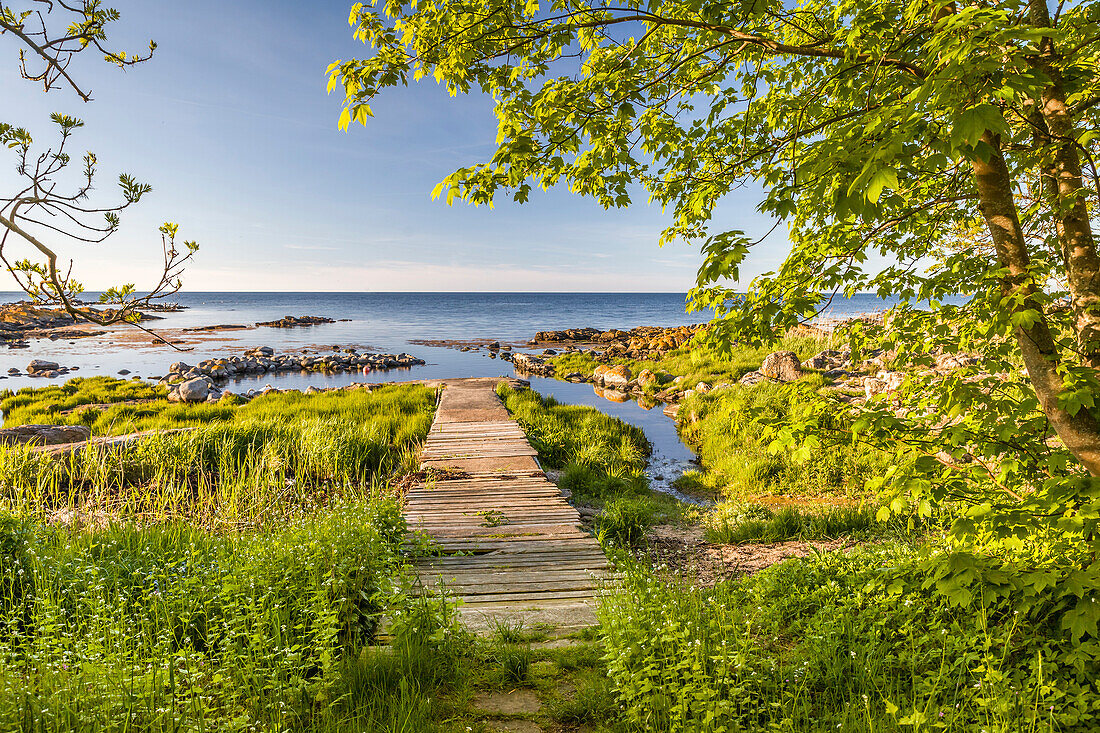 Bootsanleger bei Svaneke auf Bornholm, Dänemark