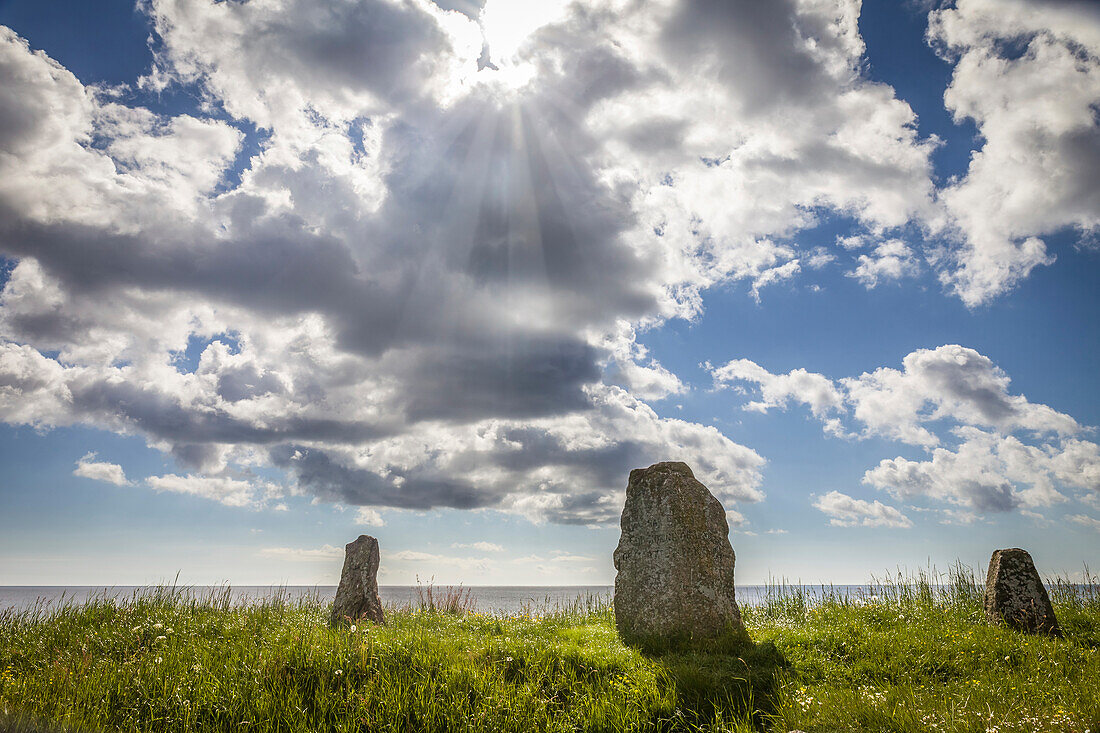 Monument Malkvaern Skanse at Nexø on Bornholm, Denmark