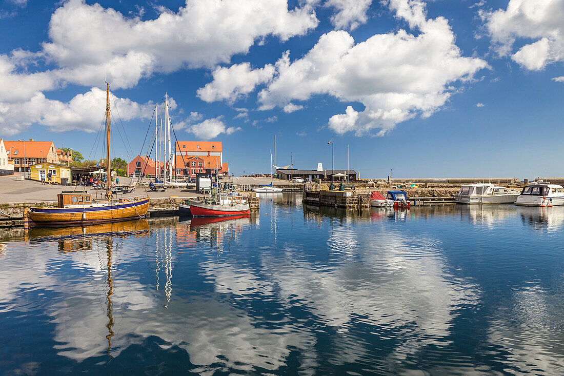Port of Svaneke on Bornholm, Denmark