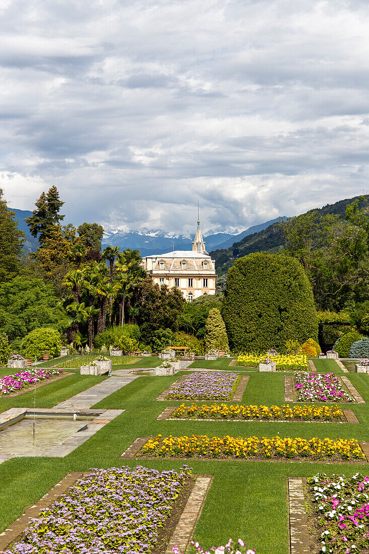 Garten der Villa Taranto am Lago Maggiore, Pallanza, Piemont, Italien