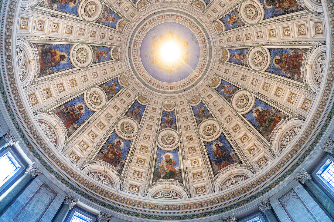 Dome of Frederikskirche or Marble Church, Copenhagen, Denmark, Europe