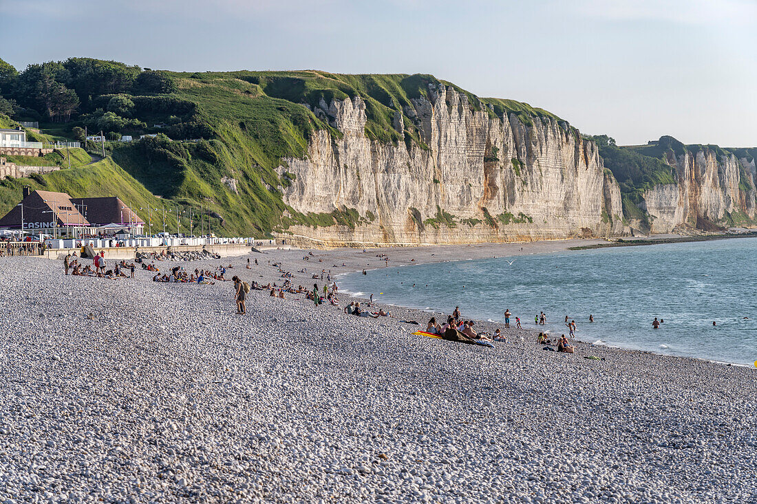 Fécamp beach and cliffs, Normandy, France