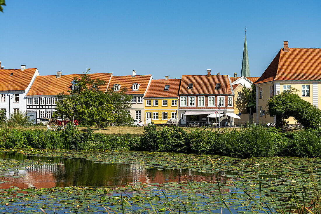 At the moat of Nyborg, Denmark, Europe