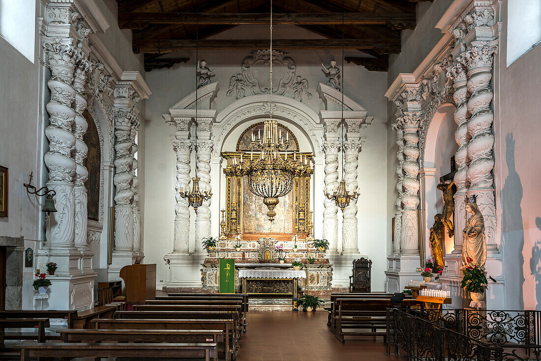 Largo Santa Caterina Church, Taormina, Sicily, Italy, Europe