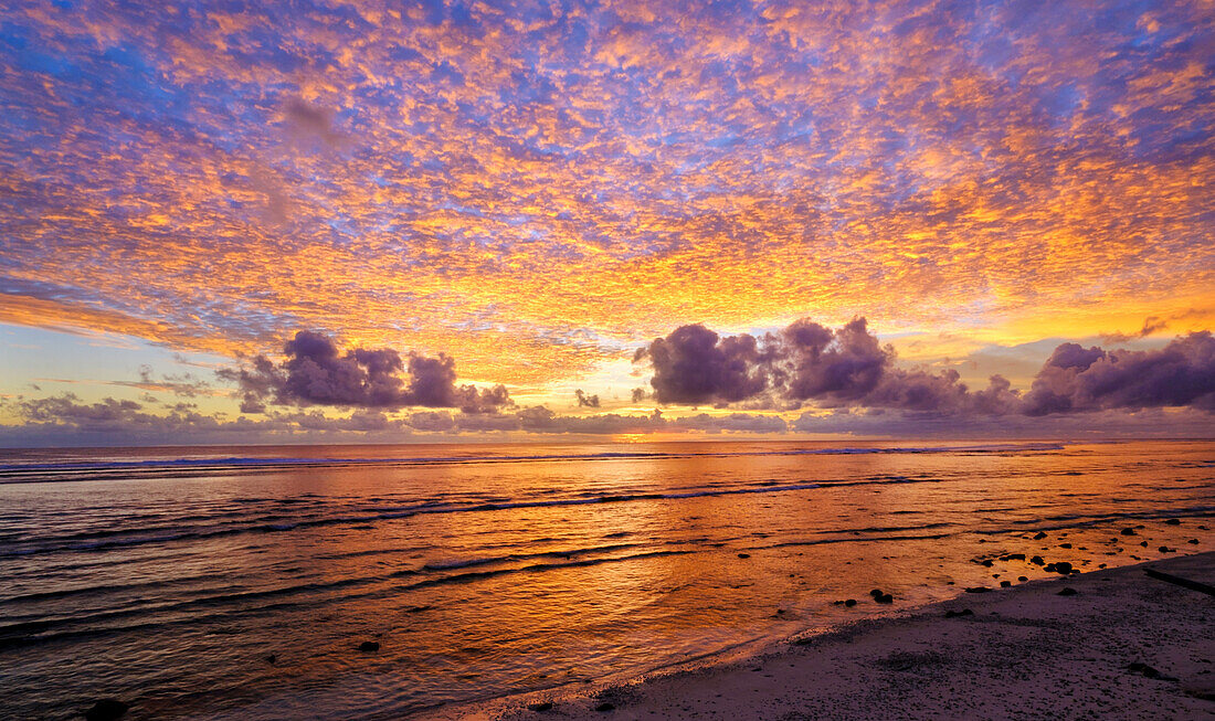 Sonnenuntergang, Westinsel, Kokosinseln (Keeling), Indischer Ozean, Asien