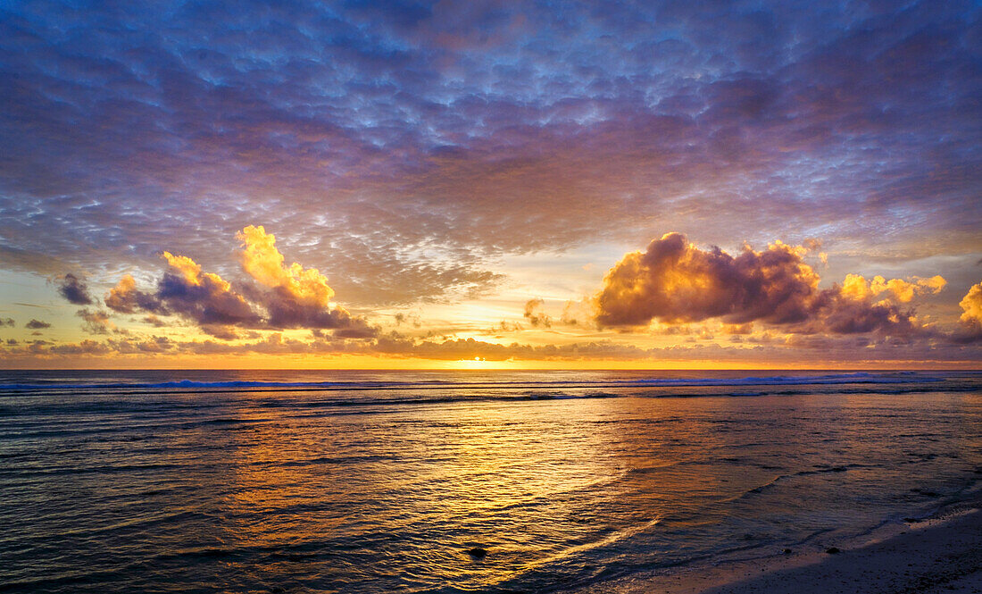 Sonnenuntergang, Westinsel, Kokosinseln (Keeling), Indischer Ozean, Asien