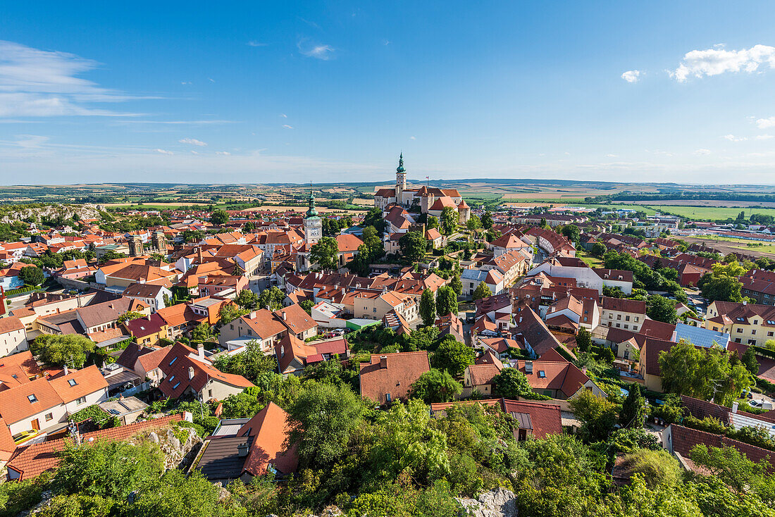 City view of Mikulov, South Moravia, Czech Republic
