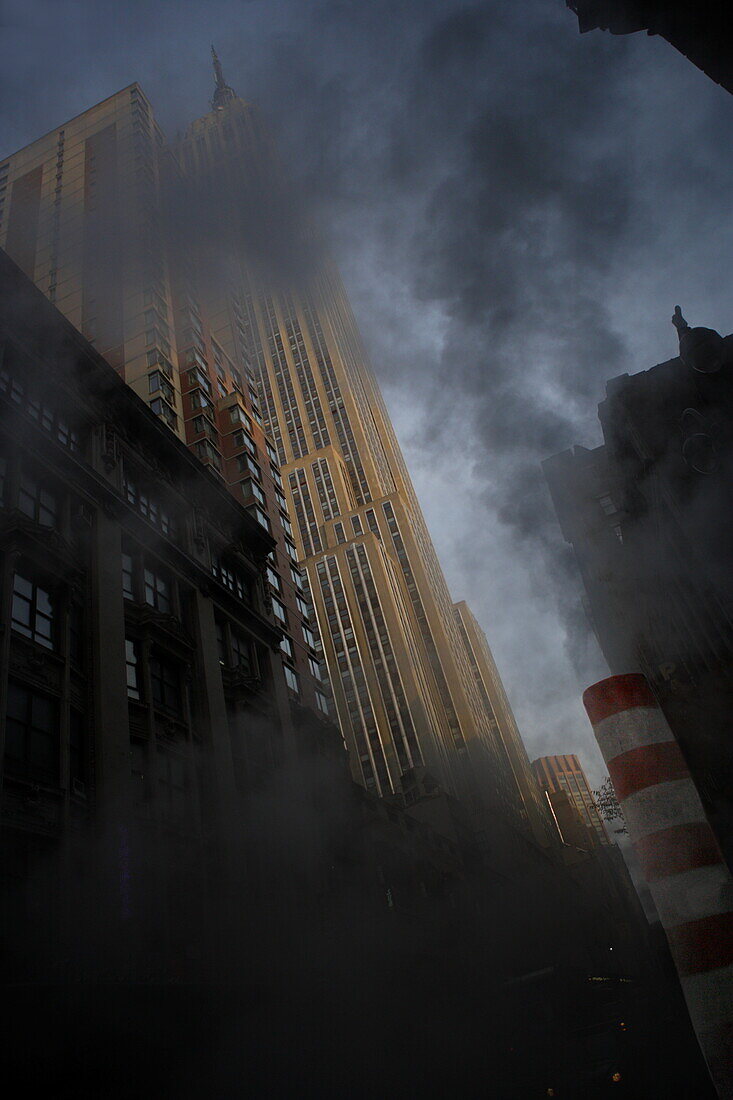 Empie State Building and Steam Duct, Manhattan,New York, New York, USA