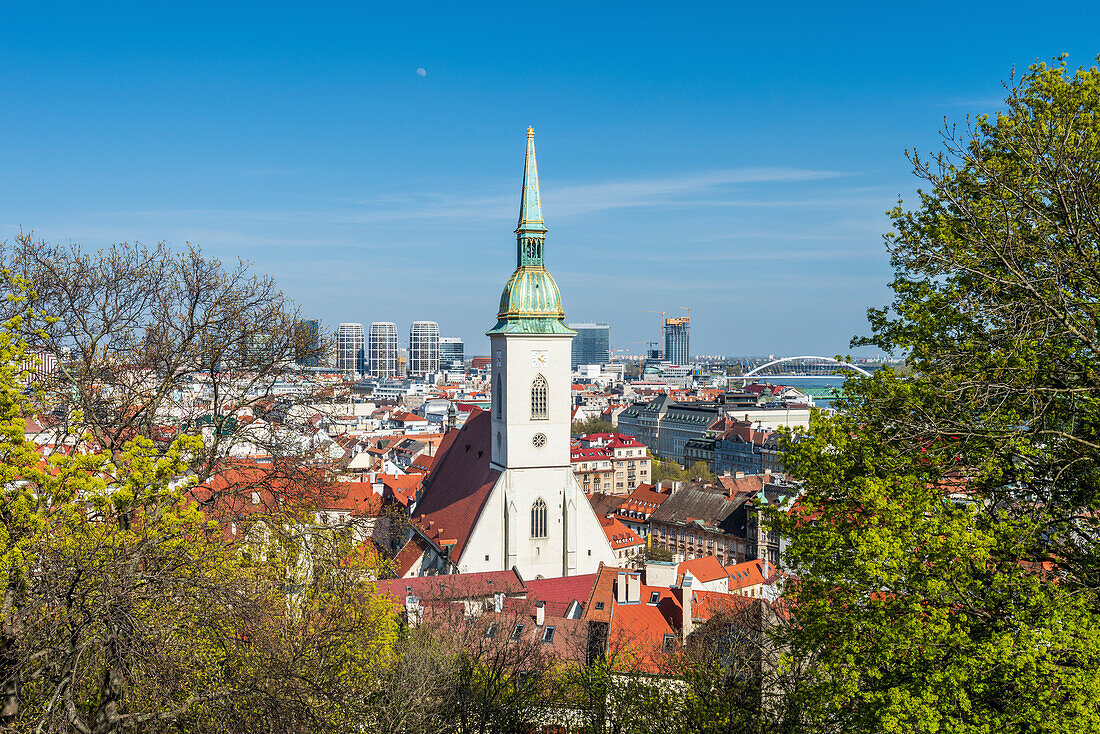 City center with St. Martin's Cathedral, Bratislava, Slovakia