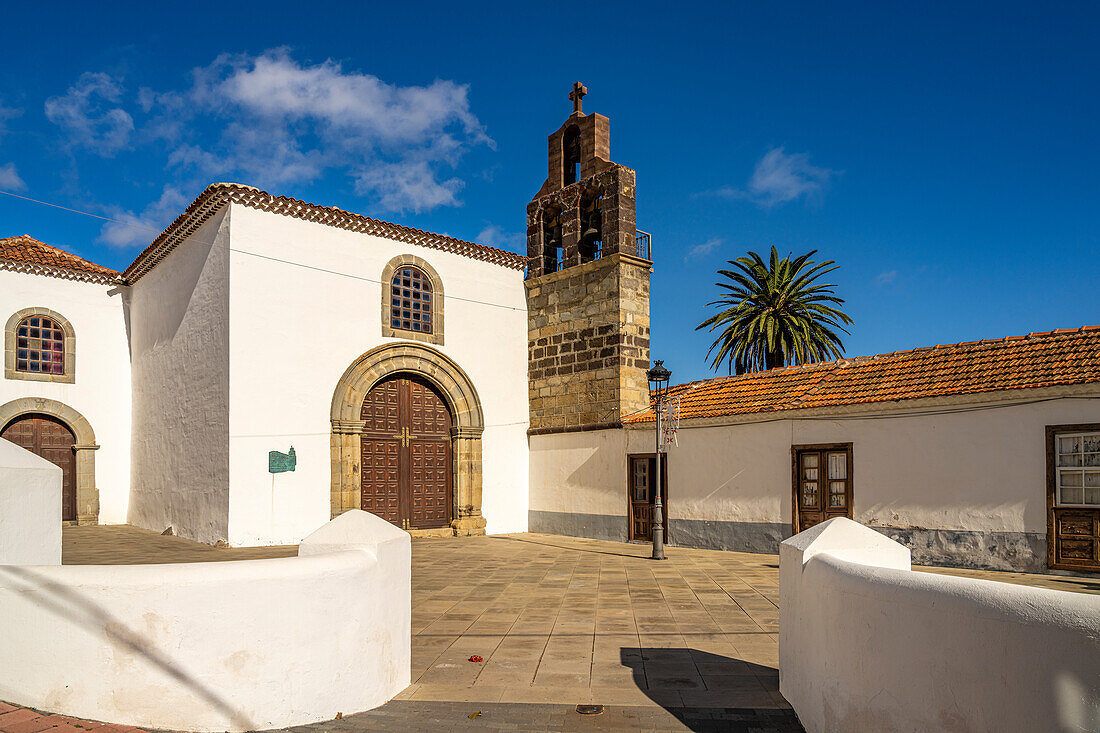 Die Kirche Iglesia de Santo Domingo de Guzmán in Hermigua, La Gomera, Kanarische Inseln, Spanien