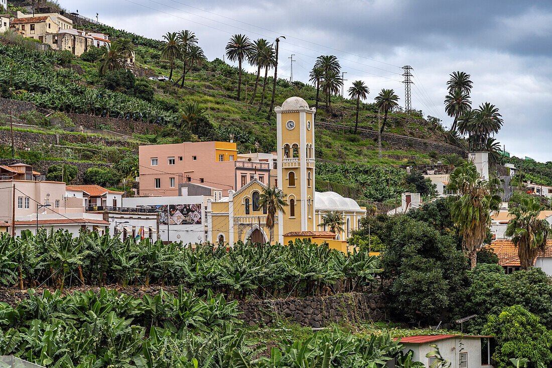 The Church of Nuestra Señora de la Encarnación in Hermigua, La Gomera, Canary Islands, Spain