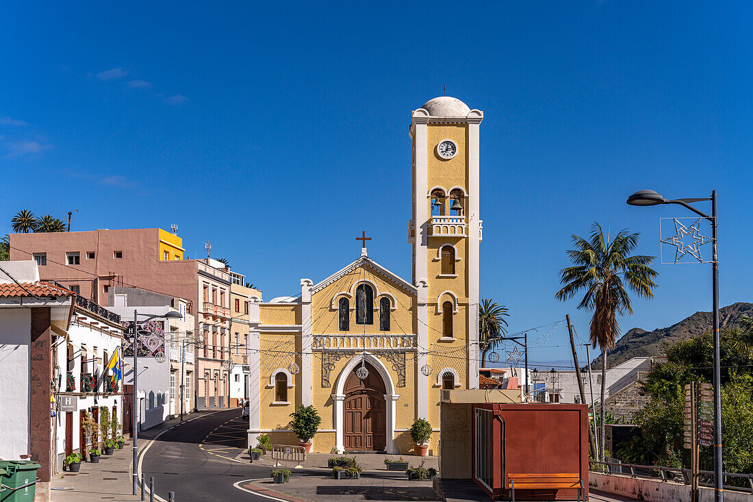 The Church of Nuestra Señora de la Encarnación in Hermigua, La Gomera, Canary Islands, Spain