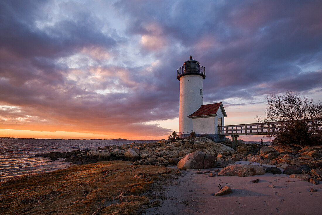 USA, Massachusetts, Cape Ann, Gloucester, Annisquam Lighthouse