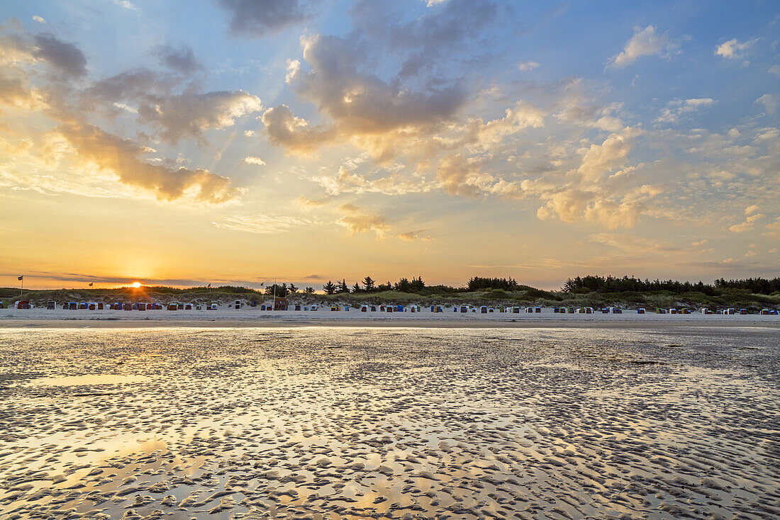 Utersum Beach, Foehr Island, Schleswig-Holstein, Germany