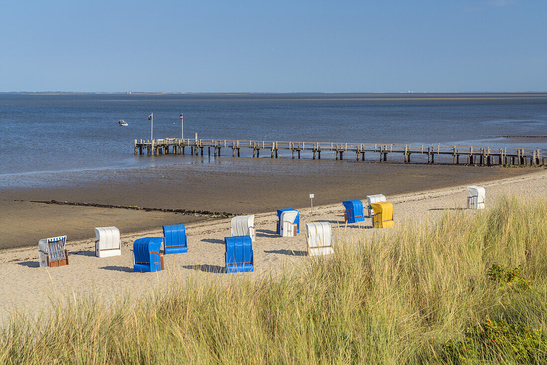 Strand in Utersum, Insel Föhr, Schleswig-Holstein, Deutschland