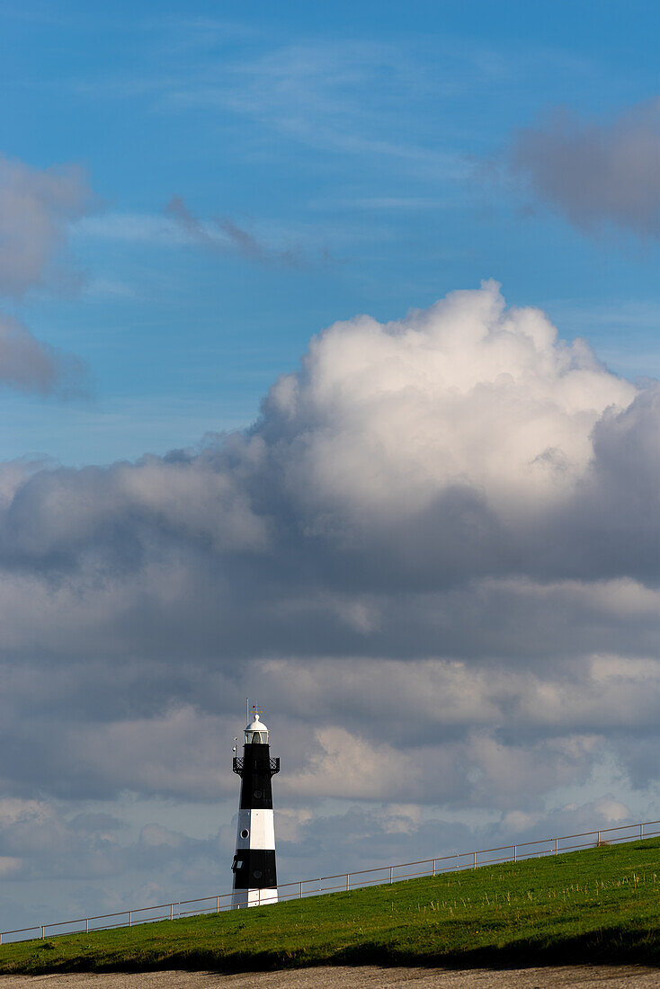 The lighthouse of Breskens in the Zeeland province of the Netherlands.