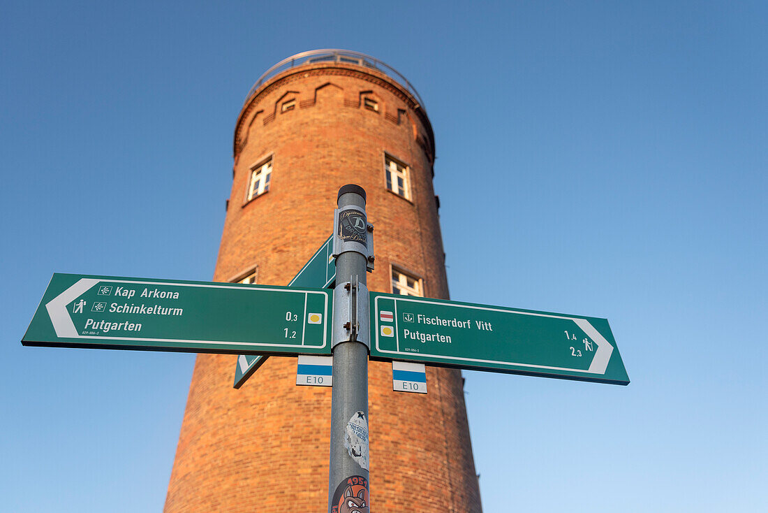 Historischen Peilturm am Kap Arkona, Insel Rügen, Mecklenburg-Vorpommern, Deutschland