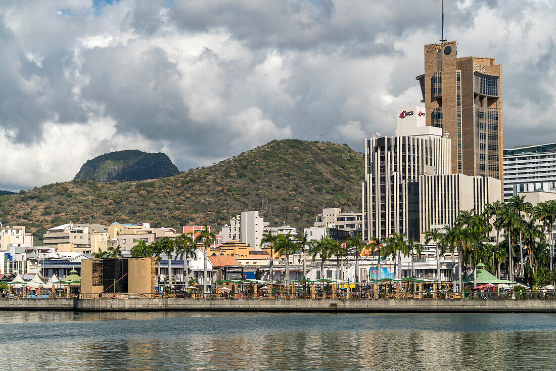 Cityscape and Waterfront, Port Louis, Mauritius, Africa