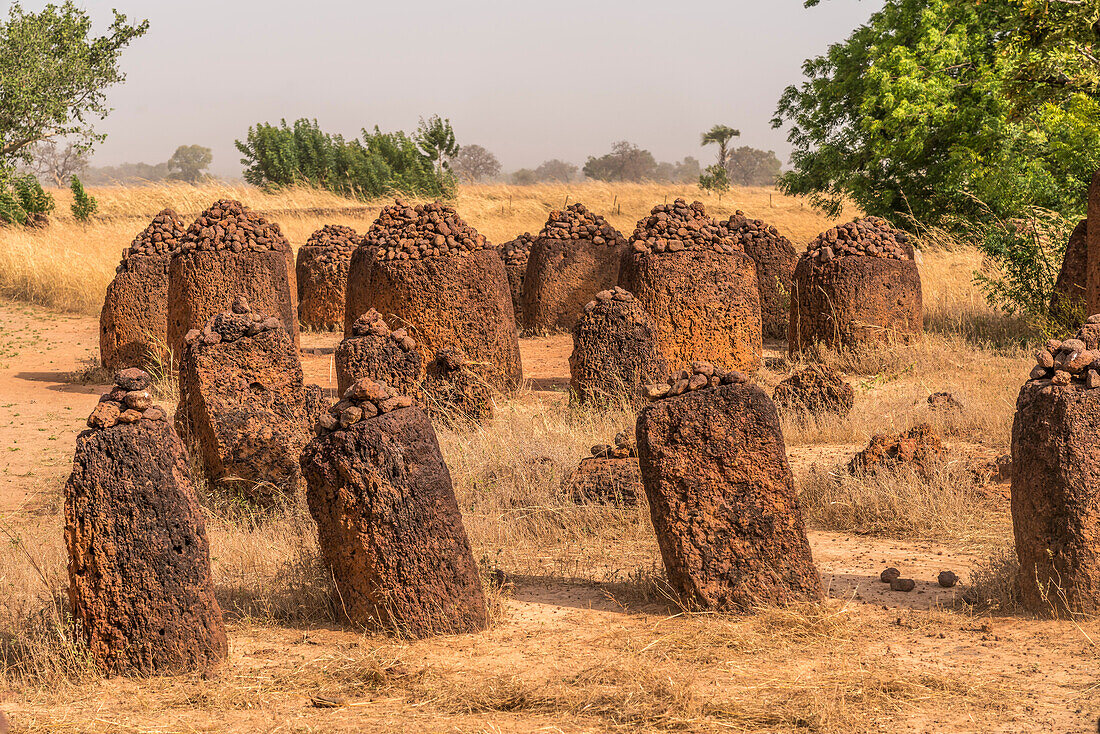 Wassu Stone Circles, UNESCO world heritage in Wassu, Gambia, West Africa,