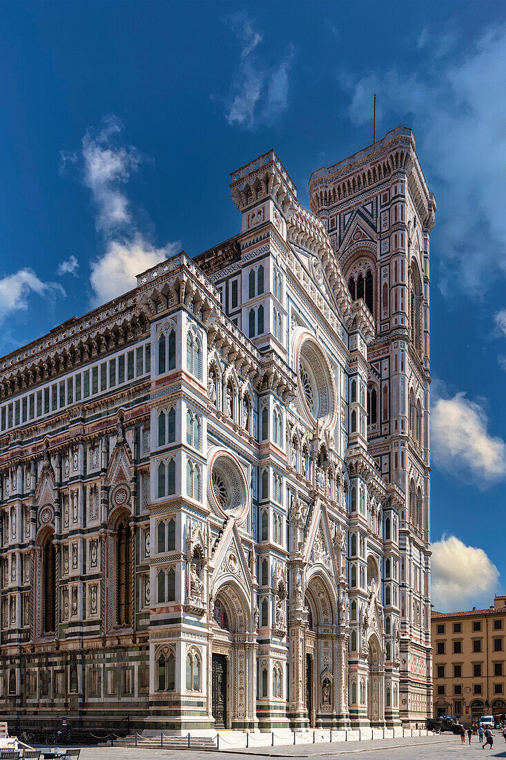 Fassade des Dom, Kathedrale Santa Maria del Fiore, Florenz, Toskana, Italien