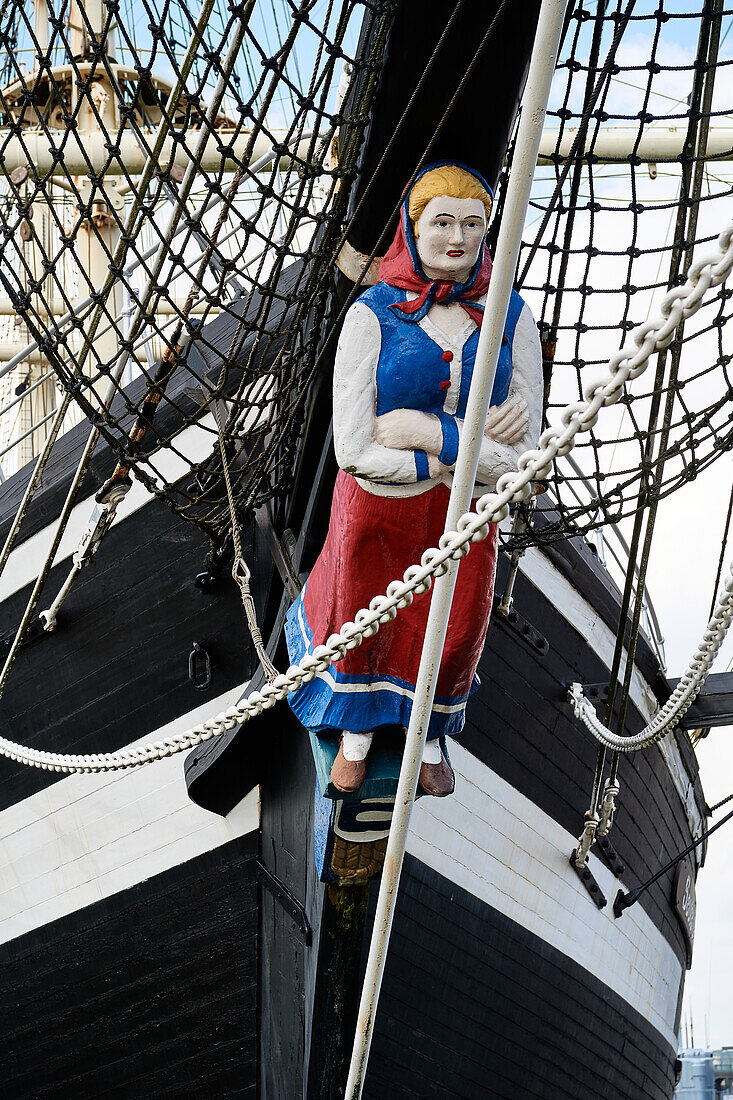 Gallionsfigur der "SeuteDeern" in Bremerhaven, Bremen, Deutschland
