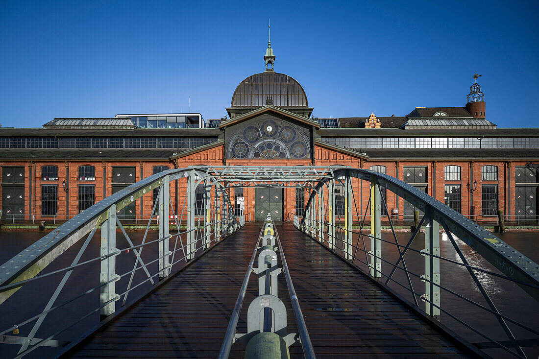 Fish auction hall in Hamburg, Germany, Europe