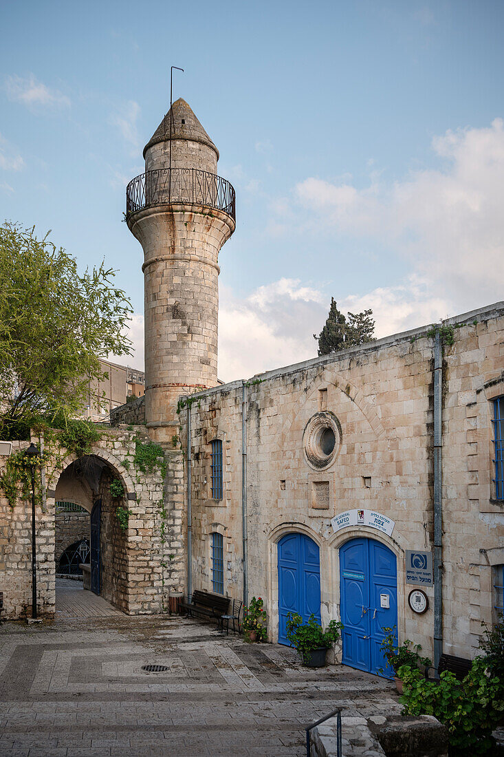 Turm in der Altstadt von Safed (auch Tsfat), Galiläa, Israel, Mittlerer Osten, Asien