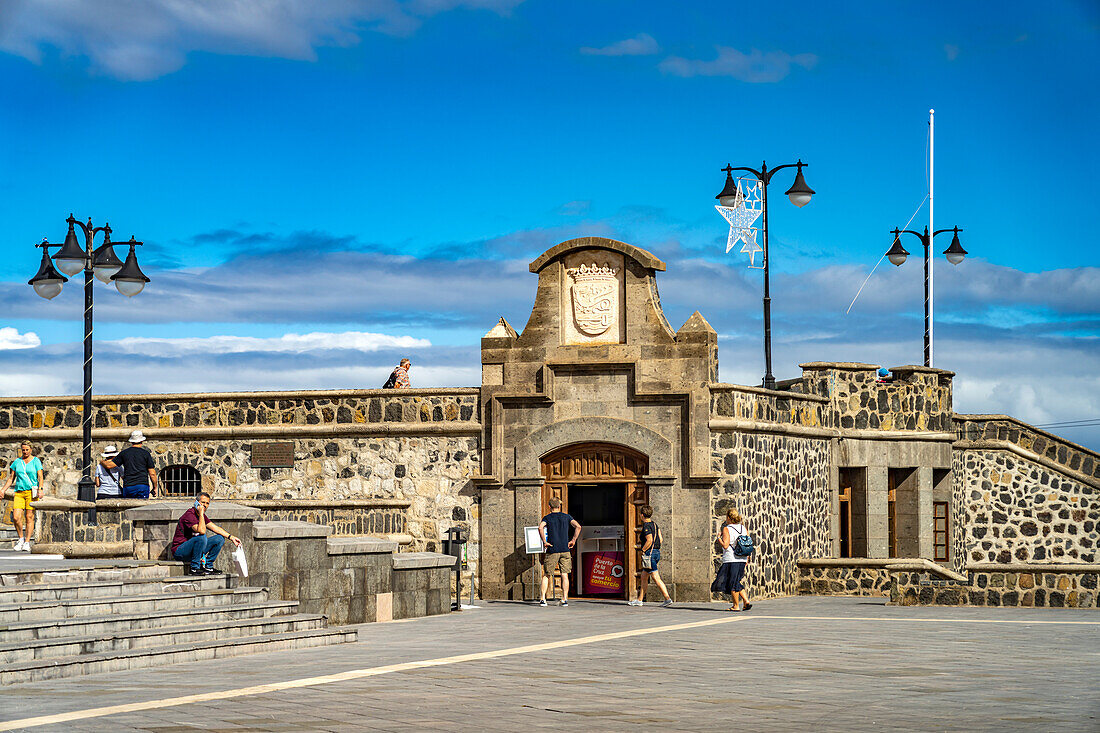 Die Festung Batería de Santa Barbara, Puerto de la Cruz, Teneriffa, Kanarische Inseln, Spanien